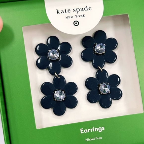 kate spade Jewelry - Low Start Kate Spade X Target - Floral Drop Earrings (Blue 💙)